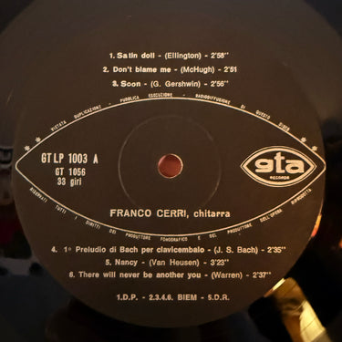 FRANCO CERRI <br> 12 BACCHETTE PER 1 CHITARRA
