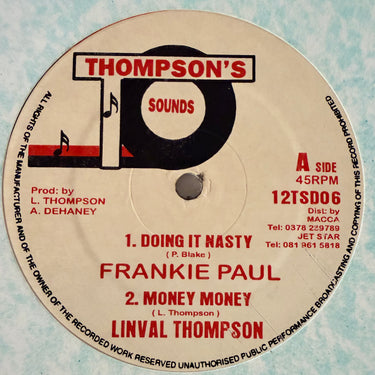 FRANKIE PAUL <br> DOING IT NASTY