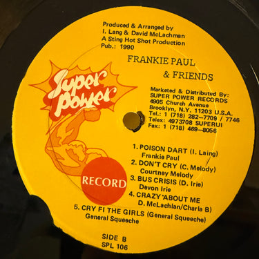 FRANKIE PAUL <br> & FRIENDS