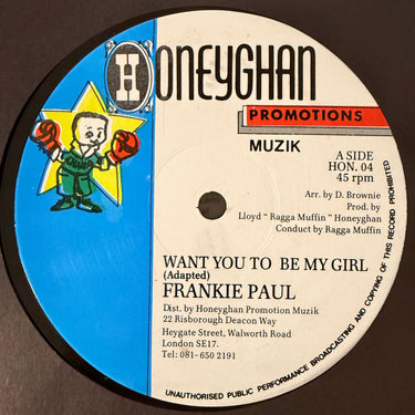 FRANKIE PAUL <br> WANT YOU TO BE MY GIRL