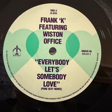 FRANK 'K' <br> EVERYBODY LET'S SOMEBODY LOVE (PURE SEXY REMIX)