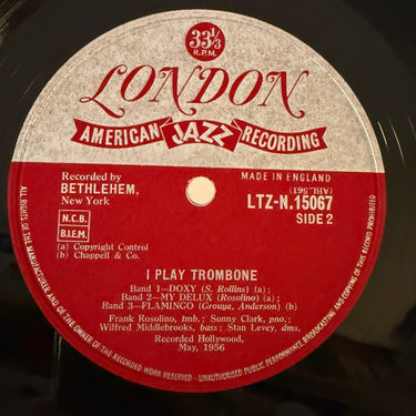 FRANK ROSOLINO <br> I PLAY TROMBONE