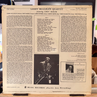 GERRY MULLIGAN <br> THE GERRY MULLIGAN QUARTET