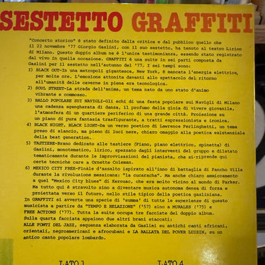 GIORGIO GASLINI SESTETTO <br> GRAFFITI