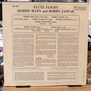 HERBIE MANN BOBBY JASPAR <br> FLUTE FLIGHT