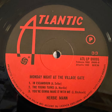 HERBIE MANN <br> MONDAY NIGHT AT THE VILLAGE GATE