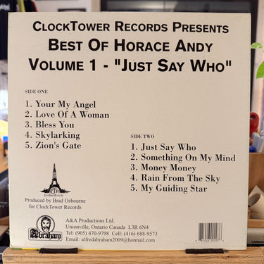 HORACE ANDY <br> BEST OF VOLUME 1: JUST SAY WHO