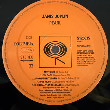 JANIS JOPLIN <br> PEARL