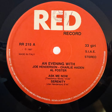 JOE HENDERSON <br> AN EVENING WITH