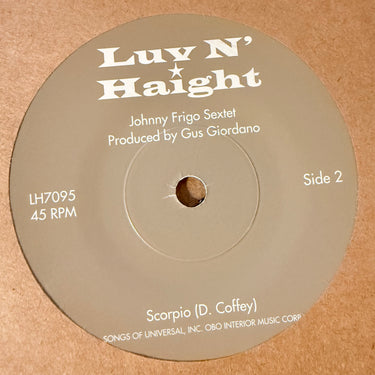 JOHNNY FRIGO SEXTET <br> SPILL THE WINE