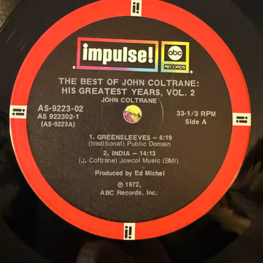 JOHN COLTRANE <br> HIS GREATEST YEARS, VOL. 2