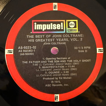 JOHN COLTRANE <br> HIS GREATEST YEARS, VOL. 2