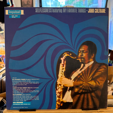JOHN COLTRANE <br> SELFLESSNESS FEATURING MY FAVORITE THINGS