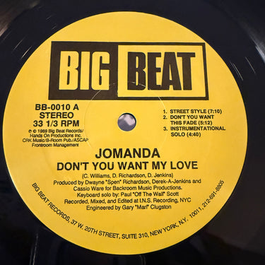 JOMANDA <br> DON'T YOU WANT MY LOVE