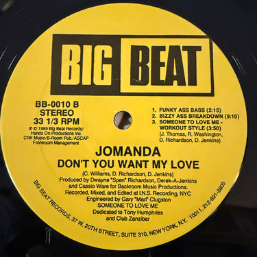 JOMANDA <br> DON'T YOU WANT MY LOVE