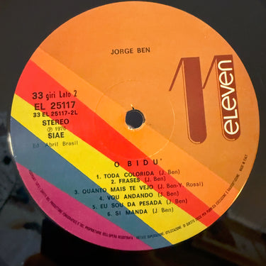 JORGE BEN <BR> O BIDÚ