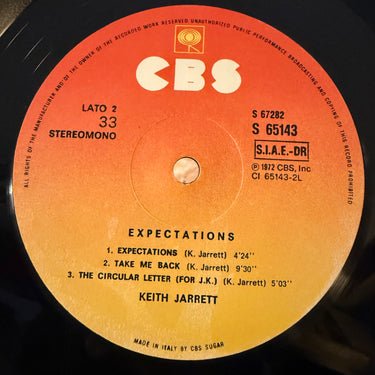 KEITH JARRETT <br> EXPECTATIONS