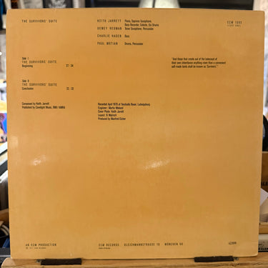 KEITH JARRETT <br> THE SURVIVORS' SUITE