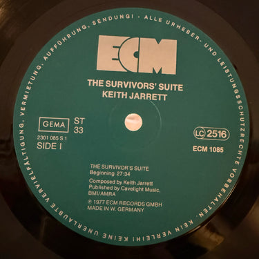 KEITH JARRETT <br> THE SURVIVORS' SUITE