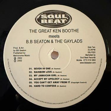 KEN BOOTHE B.B. SEATON <br> THE GREAT KEN BOOTHE MEETS B.B. SEATON & THE GAYLADS