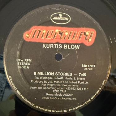 KURTIS BLOW <br> 8 MILLION STORIES