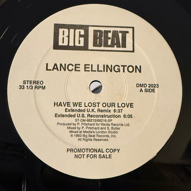 LANCE ELLINGTON <br> HAVE WE LOST OUR LOVE