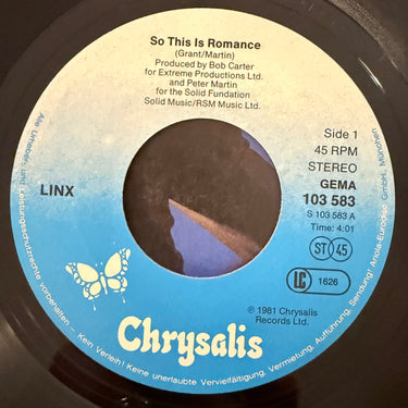 LINX <br> SO THIS IS ROMANCE