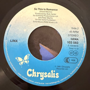 LINX <br> SO THIS IS ROMANCE