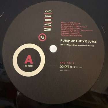 M|A|R|R|S <br> PUMP UP THE VOLUME (REMIX)