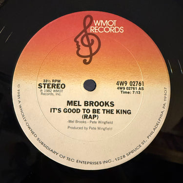 MEL BROOKS <br> IT'S GOOD TO BE THE KING