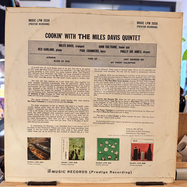 MILES DAVIS <br> COOKIN' WITH THE MILES DAVIS QUINTET