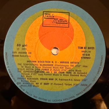 VARIOUS <br> MOTOWN DISC-O-TECH #3