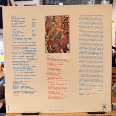 MUHAL RICHARD ABRAMS <br> BLUES FOREVER