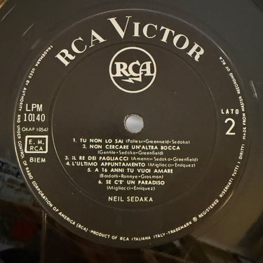 NEIL SEDAKA <br> ITALIANO