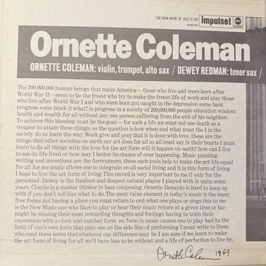 ORNETTE COLEMAN <br> ORNETTE AT 12