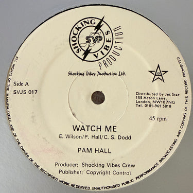 PAM HALL <br> WATCH ME