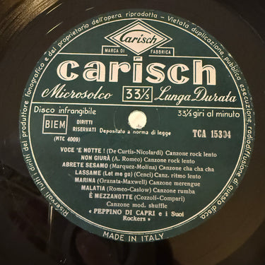 PEPPINO DI CAPRI E I SUOI ROCKERS <br> PEPPINO DI CAPRI E I SUOI ROCKERS