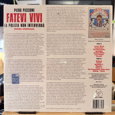 PIERO PICCIONI <br> FATEVI VIVI LA POLIZIA NON INTERVERRÀ