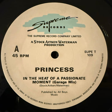 PRINCESS <br> IN THE HEAT OF A PASSIONATE MOMENT