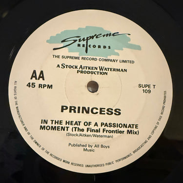 PRINCESS <br> IN THE HEAT OF A PASSIONATE MOMENT