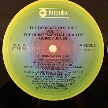 QUINCY JONES <br> THE QUINTESSENTIAL CHARTS