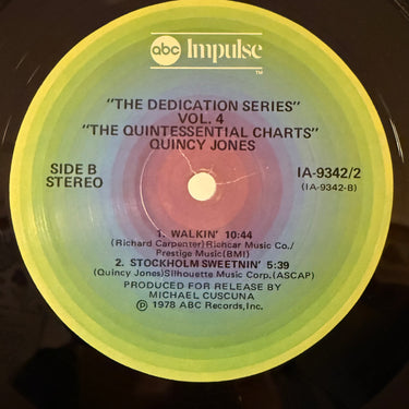 QUINCY JONES <br> THE QUINTESSENTIAL CHARTS