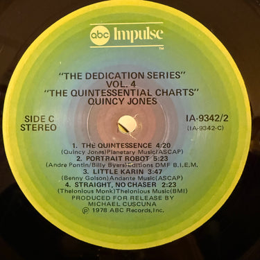 QUINCY JONES <br> THE QUINTESSENTIAL CHARTS
