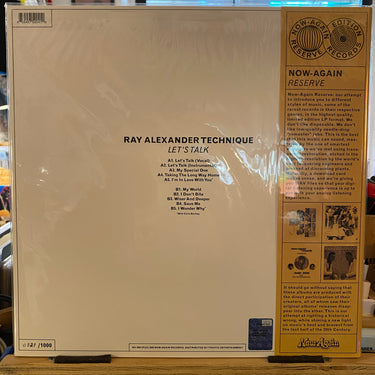 RAY ALEXANDER TECHNIQUE <br> LET'S TALK