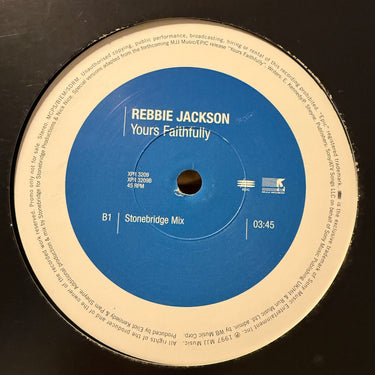 REBBIE JACKSON <br> YOURS FAITHFULLY