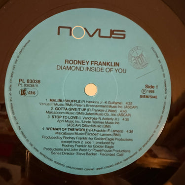 RODNEY FRANKLIN <br> DIAMOND INSIDE OF YOU
