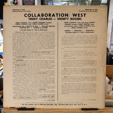 TEDDY CHARLES QUARTET <br> COLLABORATION WEST