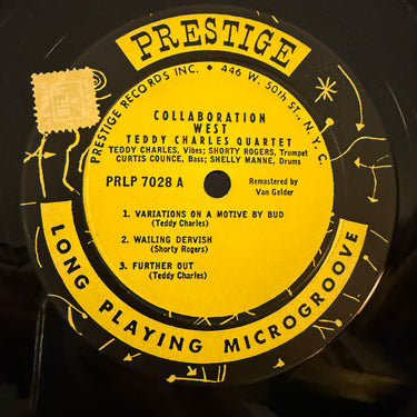 TEDDY CHARLES QUARTET <br> COLLABORATION WEST