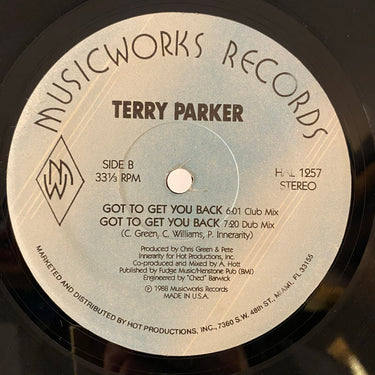 TERRY PARKER <br> GOT TO GET YOU BACK