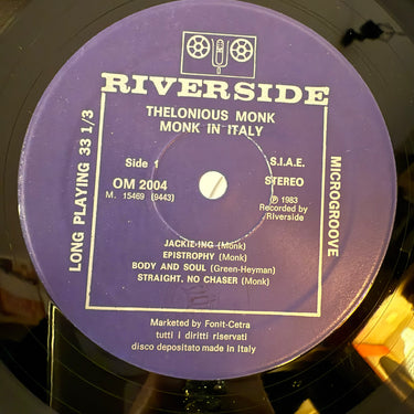 THELONIOUS MONK <br> IN ITALY